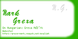 mark grexa business card